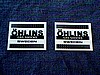 1978-1985 Genuine Factory Ohlins Remote Reservoir and Piggyback Twin Shock Decals