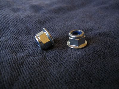 8mm TALL FLANGED NYLOK NUTS