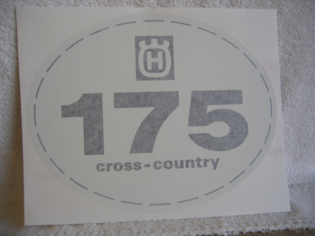 1975-1980 FRONT # PLATE DECAL