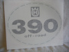 1975-1980 FRONT # PLATE DECAL